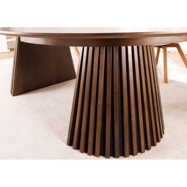 Table à manger VALHALLA WOOD ronde extensible