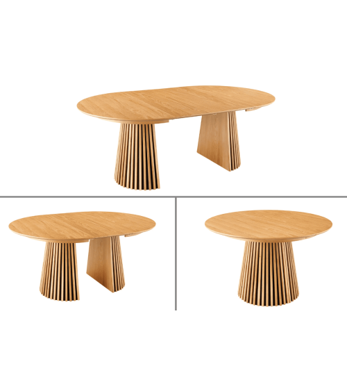 Table extensible ronde VALHALLA WOOD