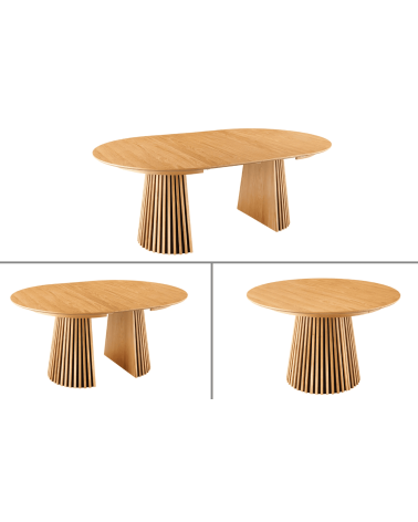 Table extensible ronde VALHALLA WOOD