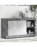 Buffet FIORINO 2 portes 2 niches 136 cm béton