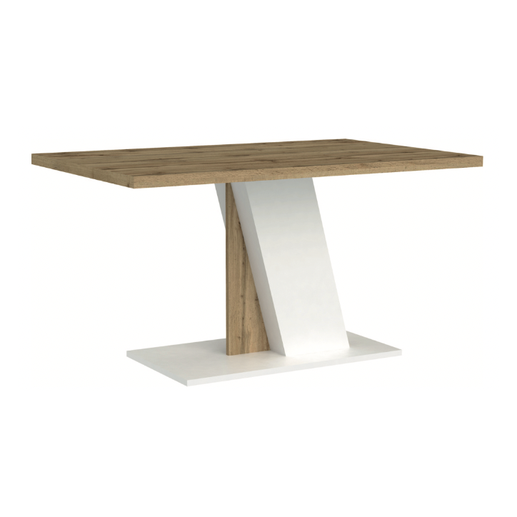 Table Bristol - Chêne et Blanc