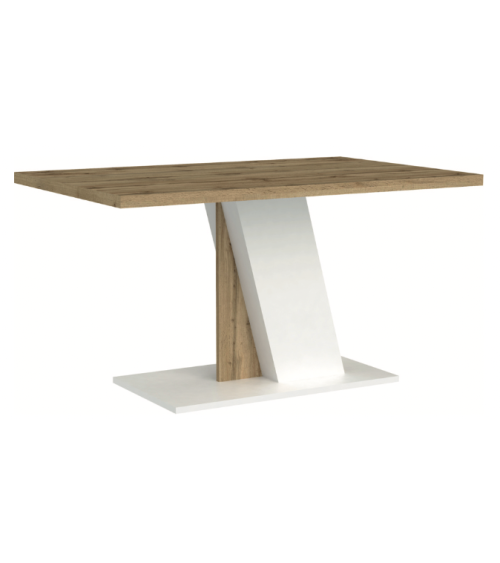 Table Bristol - Chêne et Blanc