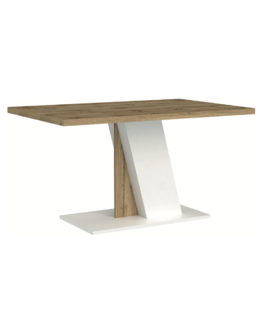 Table Bristol - Chêne et Blanc