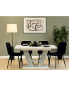 Table Vesta 176 cm - Béton clair et Blanc