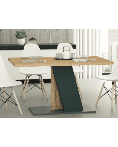 Table Bristol - Chêne et Noir