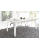 Table à manger  Palma - Chene Pino/Blanc - 168 x 88 x 78cm