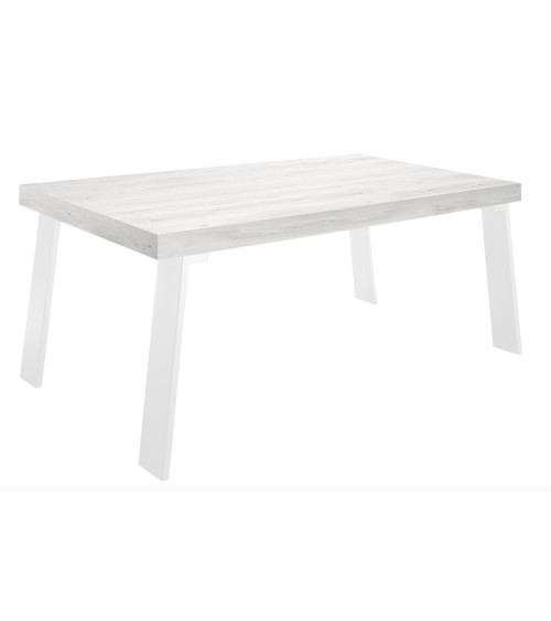 Table à manger Palma - Chene Pino/Blanc - 168 x 88 x 78cm