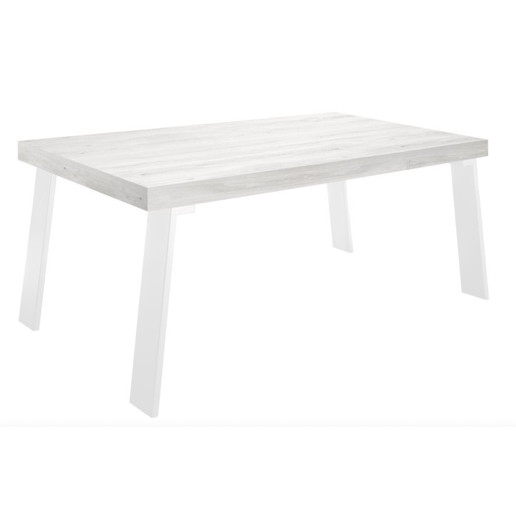 Table à manger  Palma - Chene Pino/Blanc - 168 x 88 x 78cm