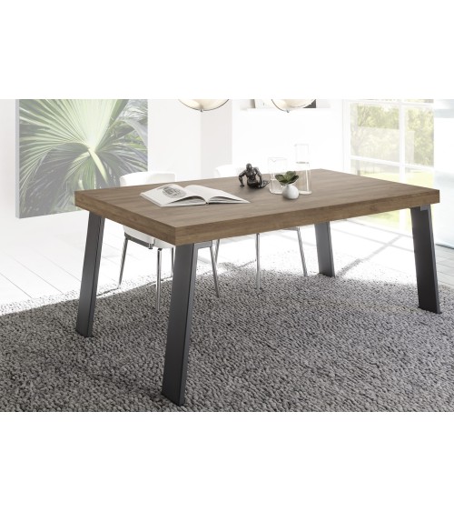 Table à manger Palma - Mercure/Gris - 168 x 88 x 78cm