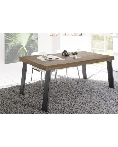 Table à manger Palma - Mercure/Gris - 168 x 88 x 78cm