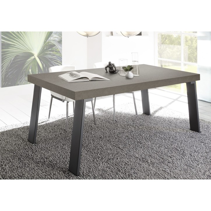 Table à manger Palma - Bronce/Gris - 168 x 88 x 78cm