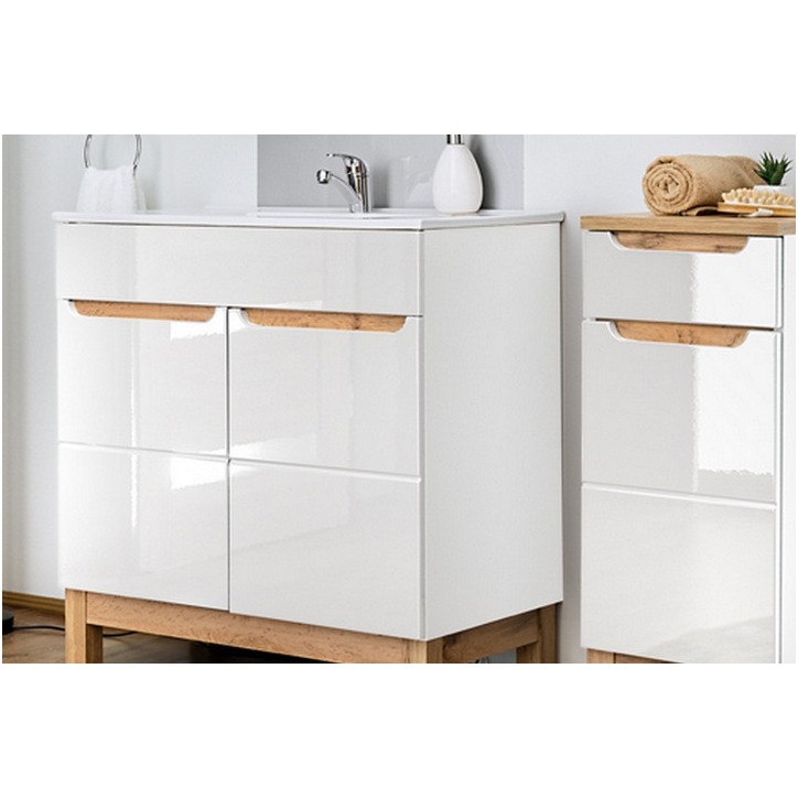 Set da bagno BUENO bianco