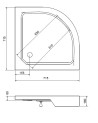 Receveur de douche FLATIK 70/80/90x4cm