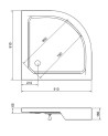 Receveur de douche FLATIK 70/80/90x4cm