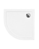 Receveur de douche BARON 1/4 rond acrylique blanc 90x90x5.5 cm