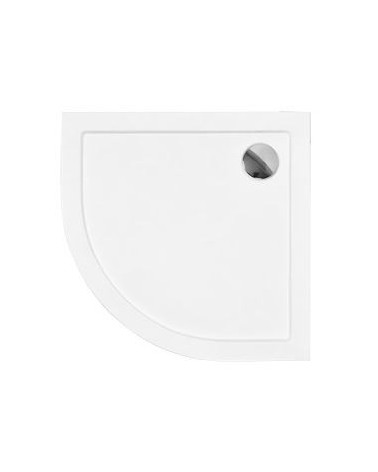 Receveur de douche BARON 1/4 rond acrylique blanc 90x90x5.5 cm