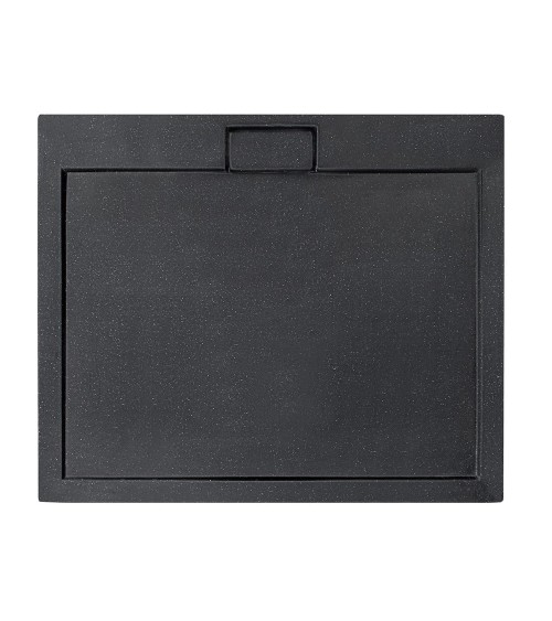 Receveur de douche extra-plat AXIM ULTRASLIM rectangulaire 100/110/120 x 80/90 cm effet pierre noire