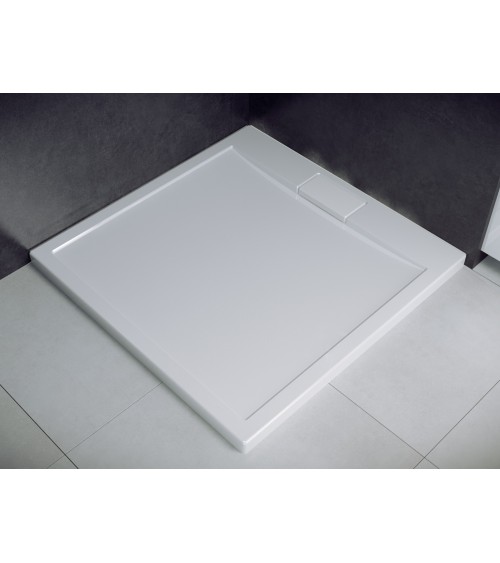 Receveur de douche extra-plat AXIM ULTRASLIM carré 80x80 cm et 90x90 cm blanc