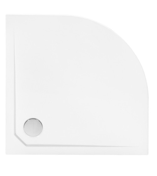 Receveur de douche extra-plat ACSO ULTRASLIM semi-circulaire 80x80 cm et 90x90 cm blanc