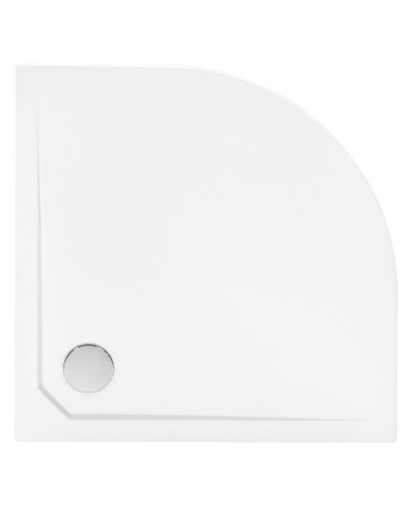 Receveur de douche extra-plat ACSO ULTRASLIM semi-circulaire 80x80 cm et 90x90 cm blanc
