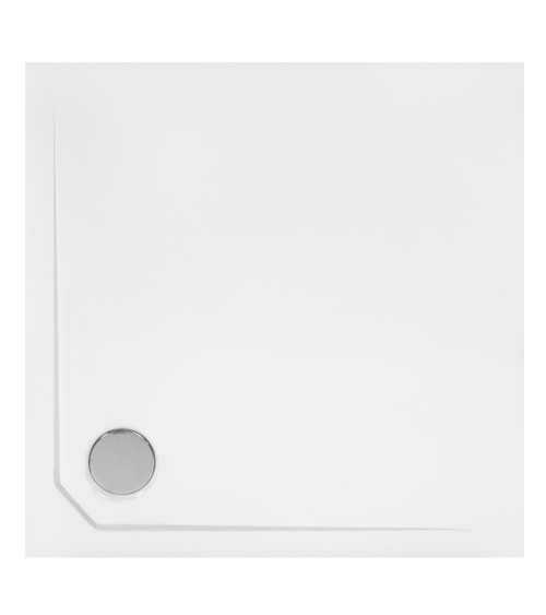 Receveur de douche extra-plat ACRO ULTRASLIM carré 80x80 cm et 90x90 cm blanc