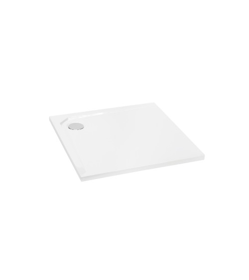 Receveur de douche extra-plat ACRO ULTRASLIM carré 80x80 cm et 90x90 cm blanc