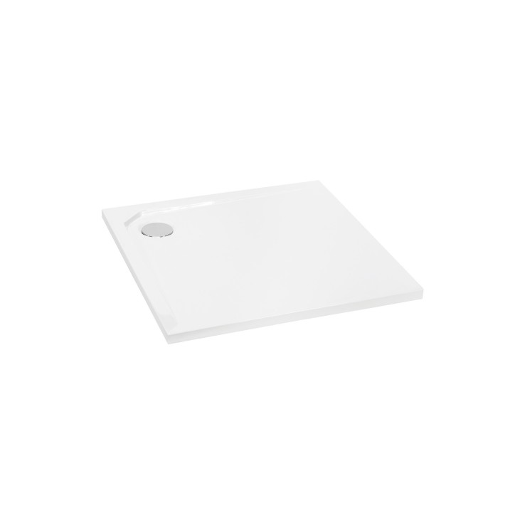 Receveur de douche extra-plat ACRO ULTRASLIM carré 80x80 cm et 90x90 cm blanc