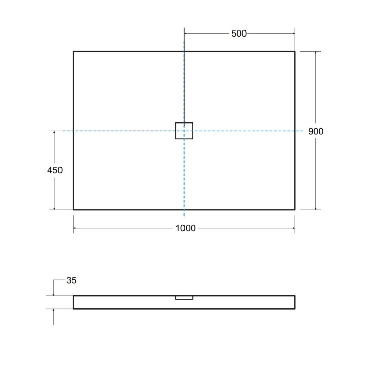 Receveur de douche extra-plat NOX ULTRASLIM rectangulaire 100/120/130/140 x 80/90 cm blanc