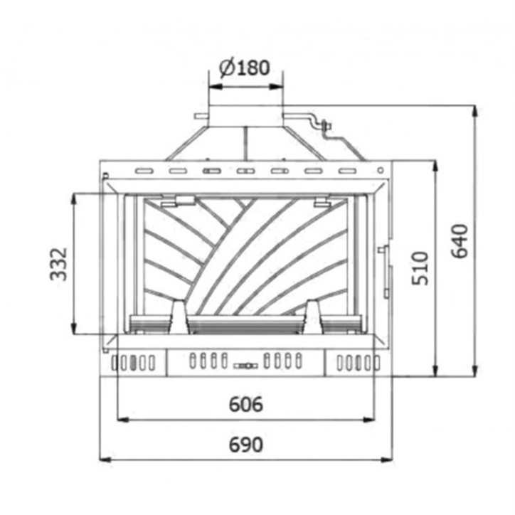 Inserire l'angolo camino KOMIN 14 kw Inserire l'angolo camino KOMIN 14 kw