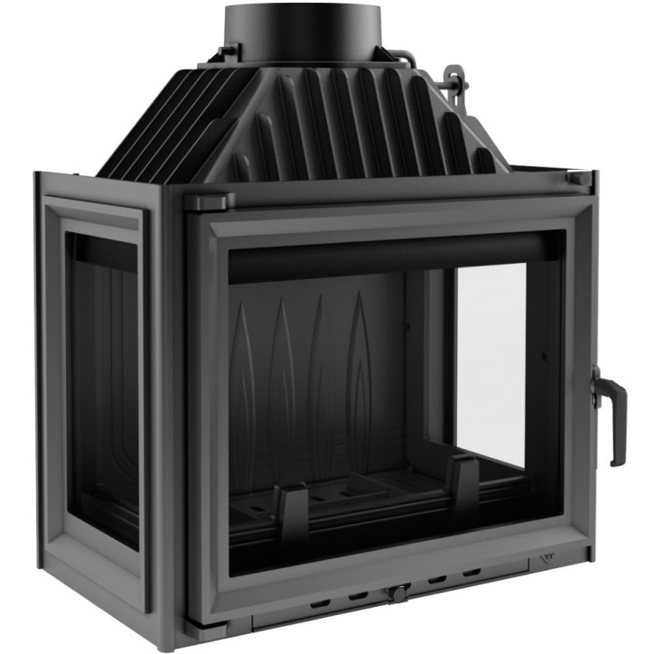 Insert cheminée d'angle  Trivision 10 kw