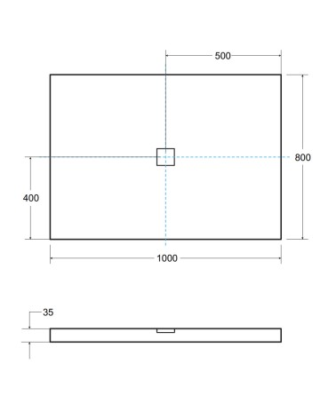 Receveur de douche extra-plat NOX ULTRASLIM rectangulaire 100/120/130/140 x 80/90 cm noir