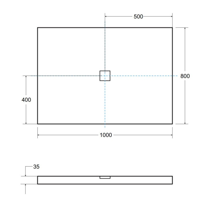 Receveur de douche extra-plat NOX ULTRASLIM rectangulaire 100/120/130/140 x 80/90 cm noir