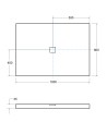 Receveur de douche extra-plat NOX ULTRASLIM rectangulaire 100/120/130/140 x 80/90 cm noir