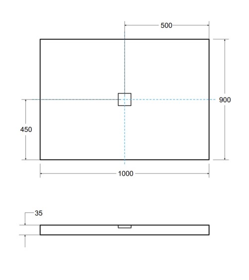Receveur de douche extra-plat NOX ULTRASLIM rectangulaire 100/120/130/140 x 80/90 cm noir