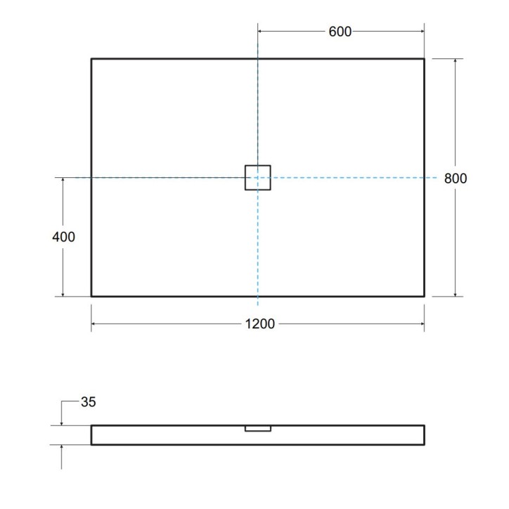 Receveur de douche extra-plat NOX ULTRASLIM rectangulaire 100/120/130/140 x 80/90 cm noir