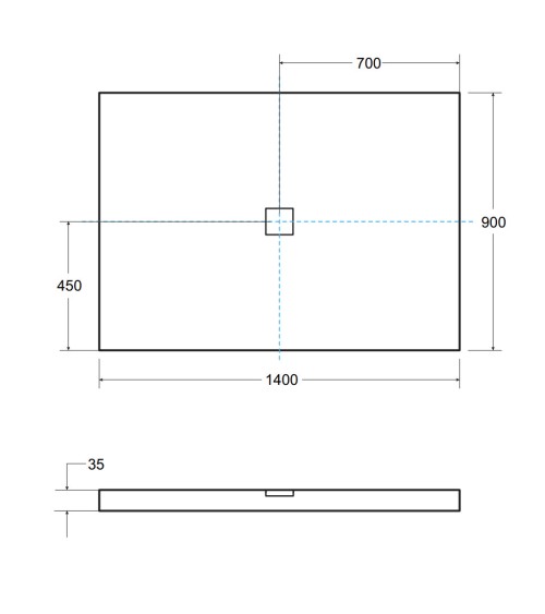 Receveur de douche extra-plat NOX ULTRASLIM rectangulaire 100/120/130/140 x 80/90 cm noir
