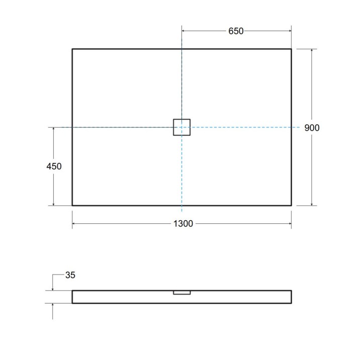 Receveur de douche extra-plat NOX ULTRASLIM rectangulaire 100/120/130/140 x 80/90 cm noir-blanc