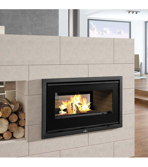 Insert cheminée à bois FLORIDA avec turbine 13 kW
