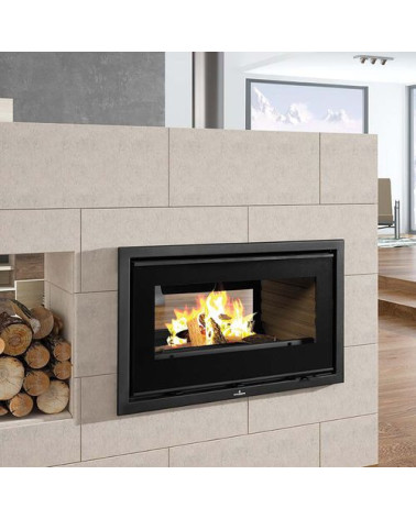 Insert cheminée à bois FLORIDA avec turbine 13 kW