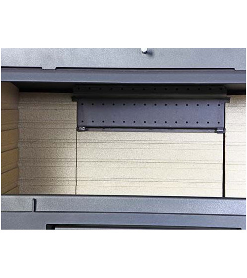 Insert cheminée à bois FLORIDA avec turbine 14,5 kW 2 vitres version droite