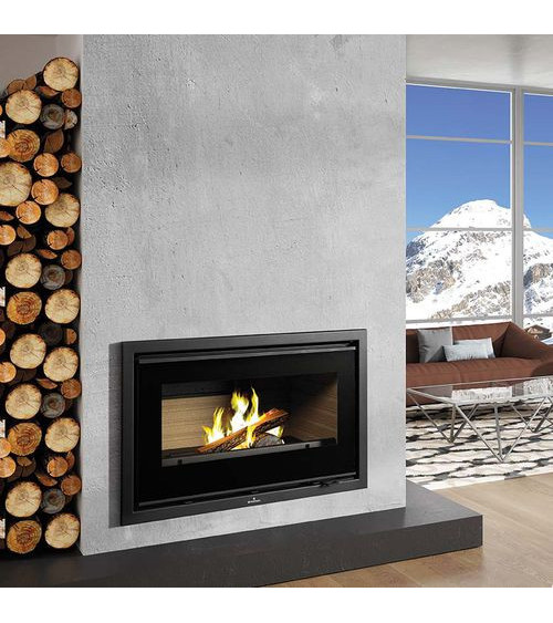 Insert cheminée à bois FLORIDA avec turbine 14,5 kW