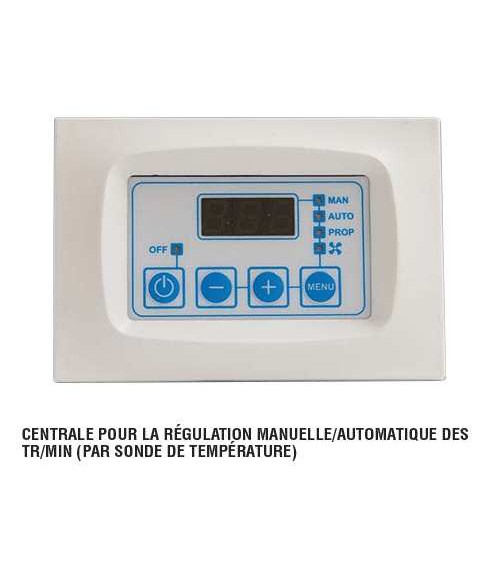 Inserto camino a legna FLORIDA con turbina di 14,5 kW + 2 bocchette di recupero
