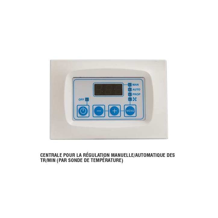 Insert cheminée à bois FLORIDA avec turbine 14,5 kW + 2 bouches recuperateur