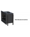 Insert cheminée à bois Holguin avec turbine 17,5 kW 2 vitres gauche