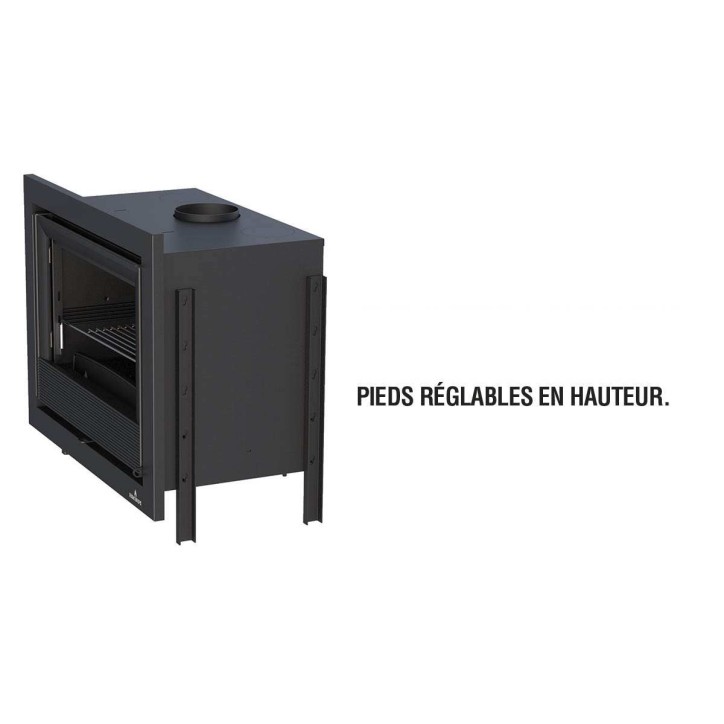 Lareira embutida Holguin a lenha, com turbina de 19 kW