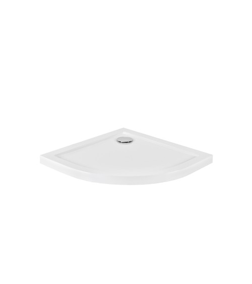 Receveur de douche extra-plat ARON SLIMLINE semi-circulaire 80x80 cm et 90x90 cm blanc