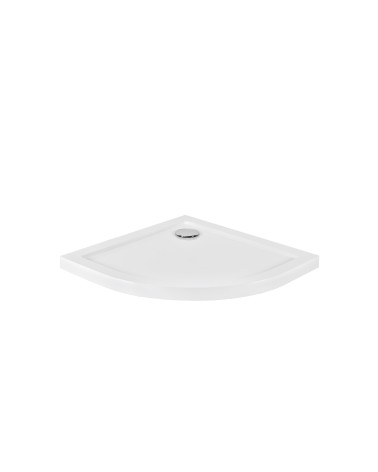 Receveur de douche extra-plat ARON SLIMLINE semi-circulaire 80x80 cm et 90x90 cm blanc