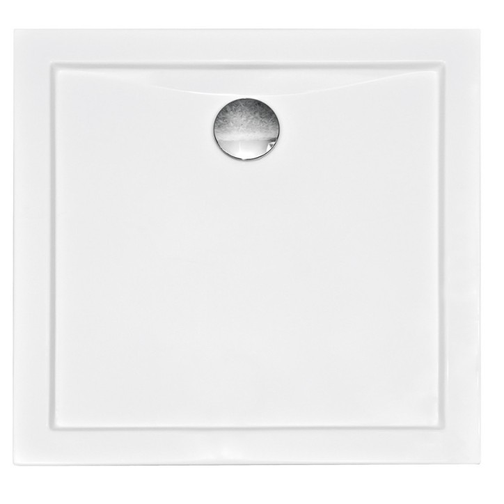 Receveur de douche extra-plat AQUARIUS SLIMLINE carré 80x80 cm et 90x90 cm blanc