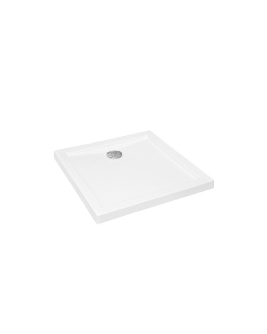 Receveur de douche extra-plat AQUARIUS SLIMLINE carré 80x80 cm et 90x90 cm blanc