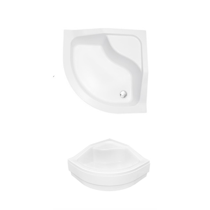 Receveur de douche OLIVER I semi-circulaire 80x80 cm et 90x90 cm blanc Receveur de douche OLIVER I semi-circulaire 80x80 cm et 90x90 cm blanc